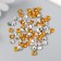 Decor for creativity in the bottle "Rhinestones. Bright yellow" set 250 pcs d = 0.6 cm 4x3x3 cm