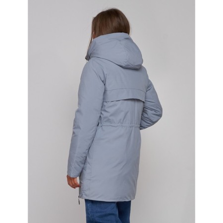 Winter jacket women, size 44, blue color-17