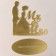 Topper "Mr & Mrs", Color Gold