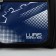 Road bag with lightning, with an increase, 4 outer pockets, long belt, blue color