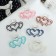 Hair crab "Lila" heart, 9 cm, mix