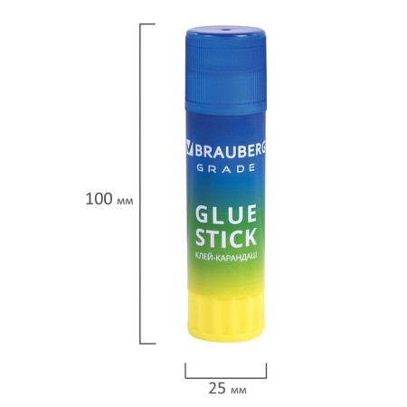 PVP 21 g glue Brauberg Grade, 3pcs, blister 271248-13