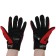Motorcycle gloves with protective inserts, pair, size XL, red
