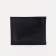 Male purse on the button, for bills, for cards, black color