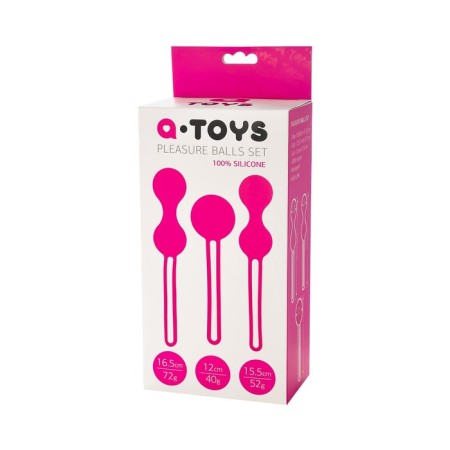 Vaginal balls A-Toys byfa Redvil, silicone, pink, 16.5 cm-11