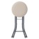 Folding stool on 4 supports TBSK2/1, ivory