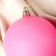 Restoring set of balls plastic D-8 cm, 2 pcs "matte" pink