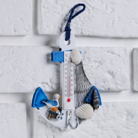 Thermometer "anchor with a seagull", 12 x 9.5 x 2.5 cm-5