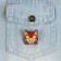 Wooden icon "Iron Cat", 3 x 3 cm