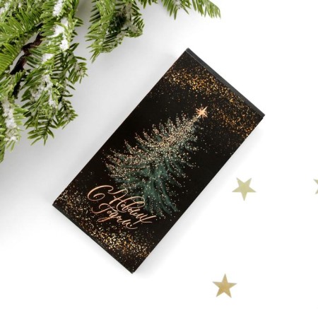 Gold chocolate wrapper, 18.2 x 15.5 cm, New Year-1