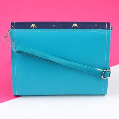 Gift set for the girl "Best Friend", a bag with hairpins, blue-7