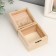 Casket wood for painting square 6.5x8.5x8.5 cm