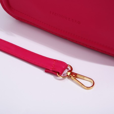 Bag Cross-Bodi with a zipper, pink color-5