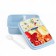 Lunch-box, 980 ml, with a spoon, 18 x 13.5 x 6 cm, mix