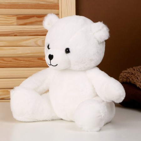 Soft toy "Bear", 25 cm, white color-1
