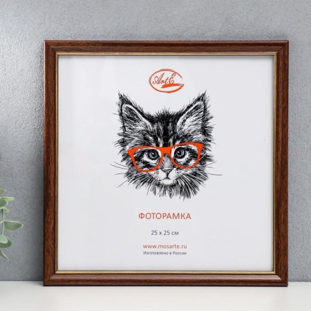 Photo frame plastic 25x25 cm, dark tree (plastic screen)