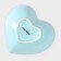 Ceramic Daramic Salamic "Heart", 130 ml, 12.5 × 11.5 cm, blue color