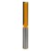 Frases groove Encor 9202, straight, on wood, add. plate, d = 12 mm, 12 x 51 mm