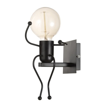 Sconces "man" E27 40W black 11x20x17 cm-3