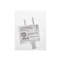 Vilka straight, 10a, without salary, 220 V, white, retail packaging