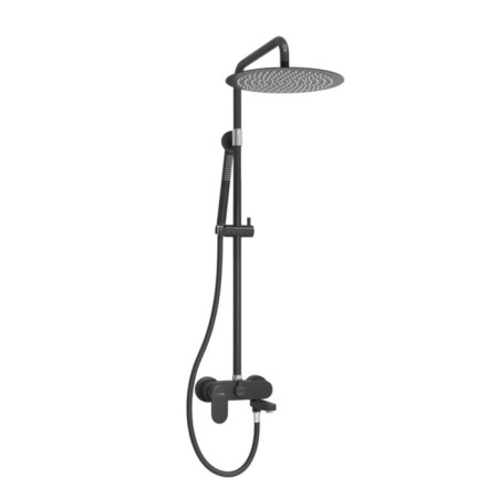 The shower system wasserkraft a174.160.217.cb, tropical shower, shower, black