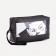 Cosmetic bag with a lightning, with a pen, black color