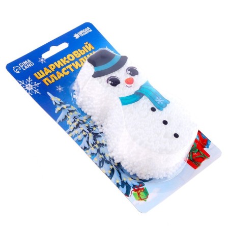 Ball plasticine coarse -grained "snowman", 6.3 g-2