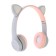 P47M headphones, wireless, full -size, BT, Microsd, microphone, AUX, with ears, white