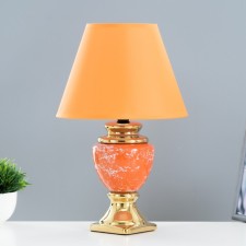 Laima table lamp E14 40W orange-gold 22x22x35 cm Risalux