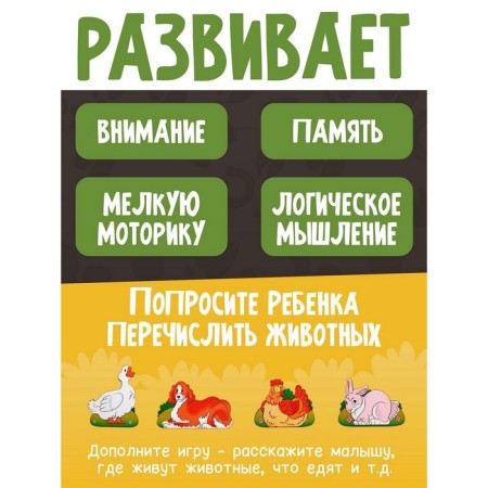 Developing board "Whose baby? Pets and birds"-1