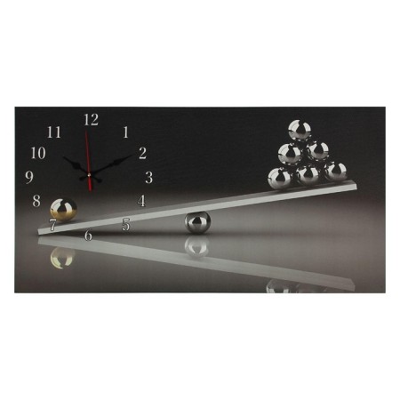Carty clock is wall-mounted, on canvas, interior, silent "Libra", 40 x 76 cm