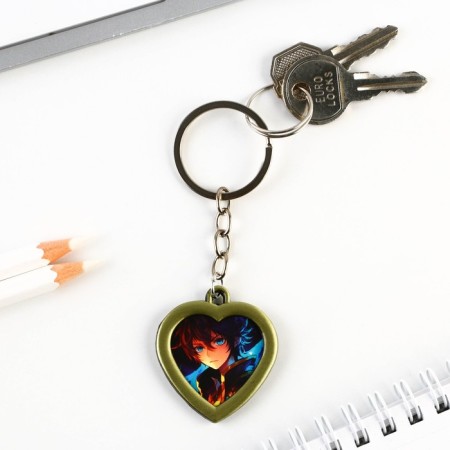 A keychain for keys with a place under the photo "Anime", 8 x 3 cm-6