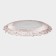 Glass of glass substitution “pattern”, D = 33 cm, edging color Pink gold