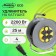 Luazon Lighting Eco extension cord on the coil, 4 sockets, 25 m, 10 A, PVS 3x0.75 mm2, with salary, IP44