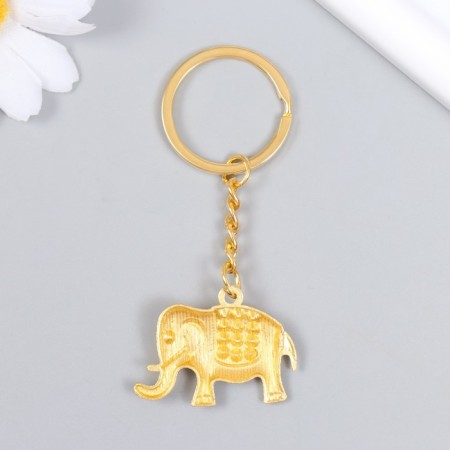 Metal keychain "African Elephant" MIX 3.5x3.5 cm-3