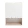 Bathroom cabinet "Vega 6004" White/oak sonoma, 60 x 24 x 80 cm