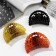 Hair crab "matte" flowers beads, 7 cm, mix