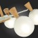 Ceiling EVOLUCE lamp. Sle220702-05. Catania. 5x40 watts, E14, 59x59x33.5 cm, white color, light tree