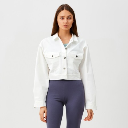 Women's jacket Minaku: Casual Collection Color White, Rr. 44