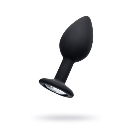 Anal plug Popo pleasure by toyfa with a rhinestone S, 7.2 cm, D 2.8 cm, 25 g