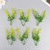 Artificial plant for creativity "Iglitsa with flowers" set of 6 pcs yellow 12.5 cm