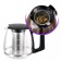 Tea kit KitFort KT-6609, glass, 1.7/1 l, 2200 W, adjustment T °, ​​display, black