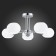 Ceiling EVOLUCE lamp. SLE104302-05. Lanta. 5x40 watts, E14, 59x59x24 cm, chromium color