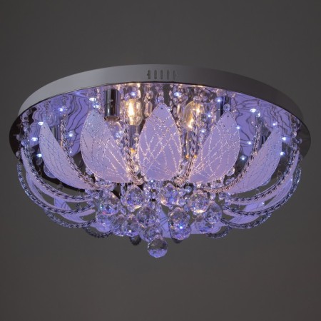 Люстра 55721/600 CR хром 8х40Вт E14 LED ПДУ 60х60х27см-6