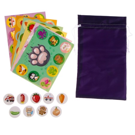 Lotto "for children", with wooden chips, Baby Toys-1