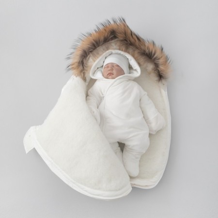 Set for discharge Winter Kinderlitto "Scandinavia", 5 items, height 56-62 cm, Milk color-1