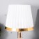 Justin's table lamp 1x60W E27 white-golden 21.5x21.5x34 cm Risalux