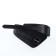 Women's belt, width 11 cm, leather buckle, black color