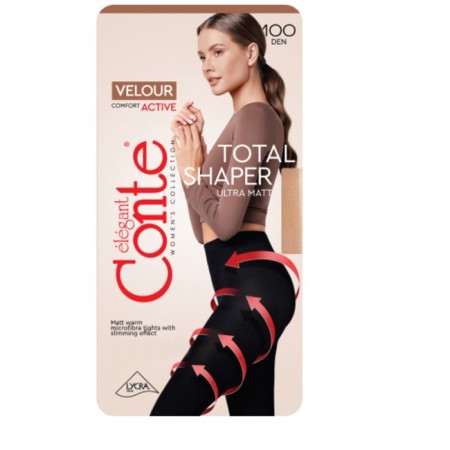 Women's tights Velour Active, size 5, color Nero-4