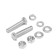 Krep tundra bolt, with a hexagonal head, galvanized, Din933, M6x30 mm, 6 pcs
